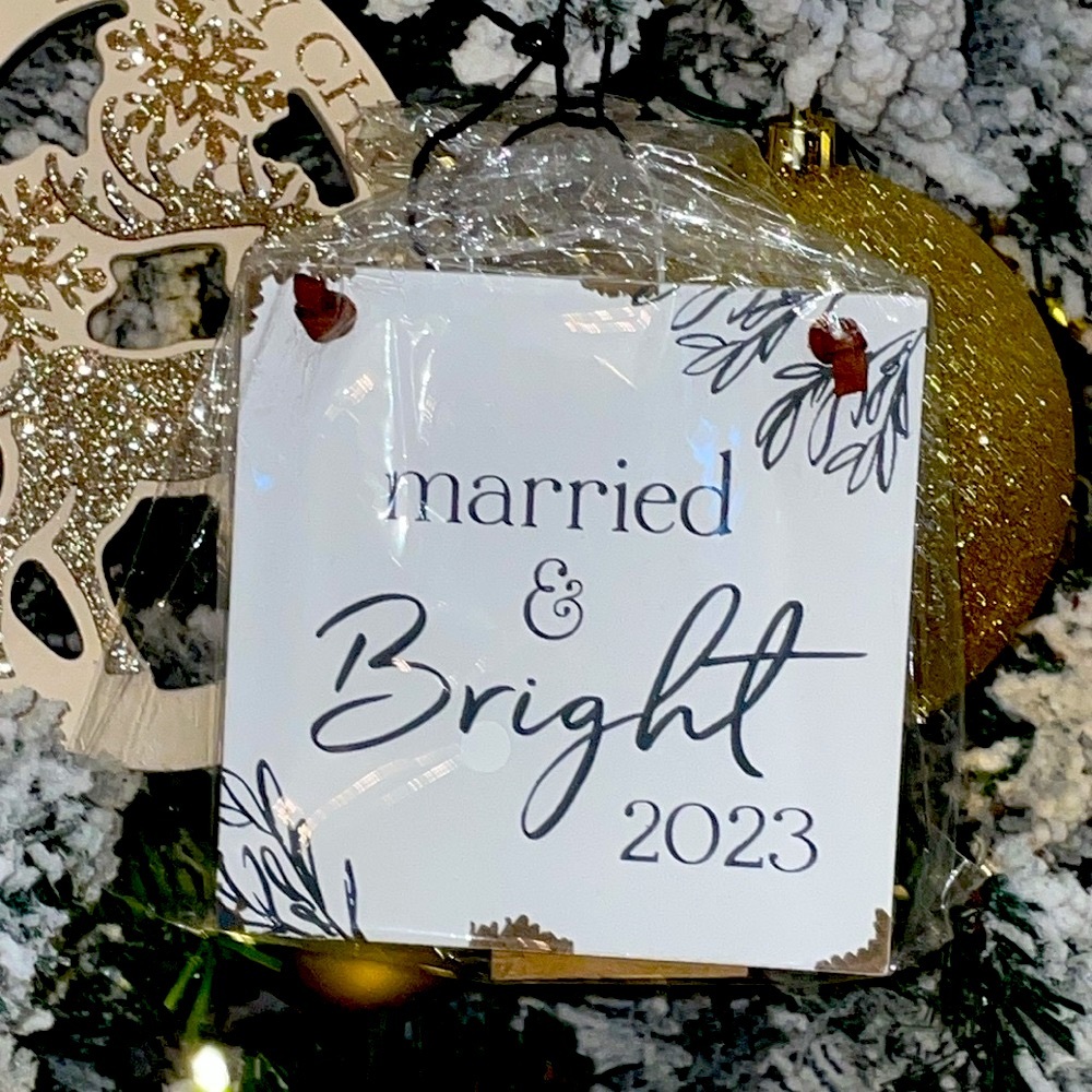 Married and Bright 2023 ornament